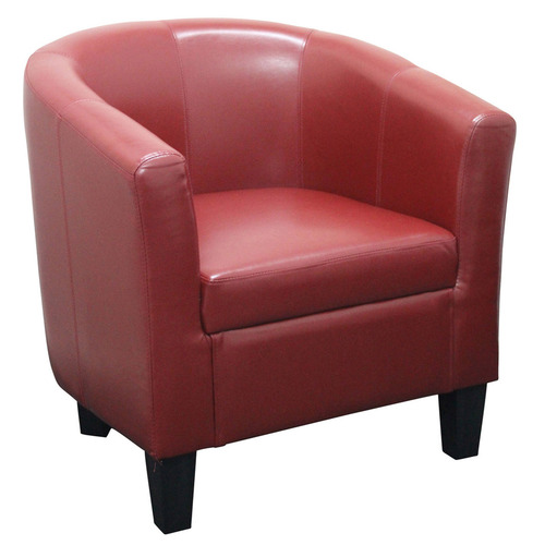 Faux leather best sale bucket chair